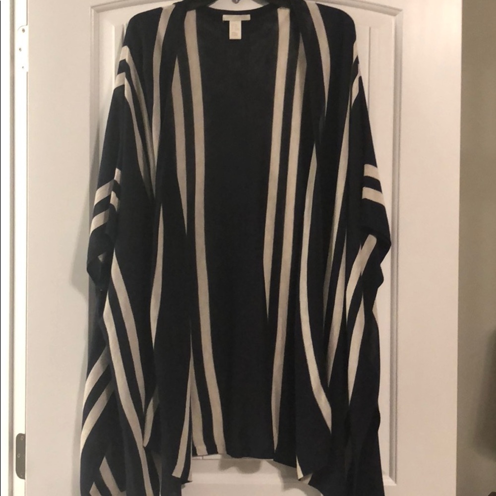 Navy Blue and cream tunic